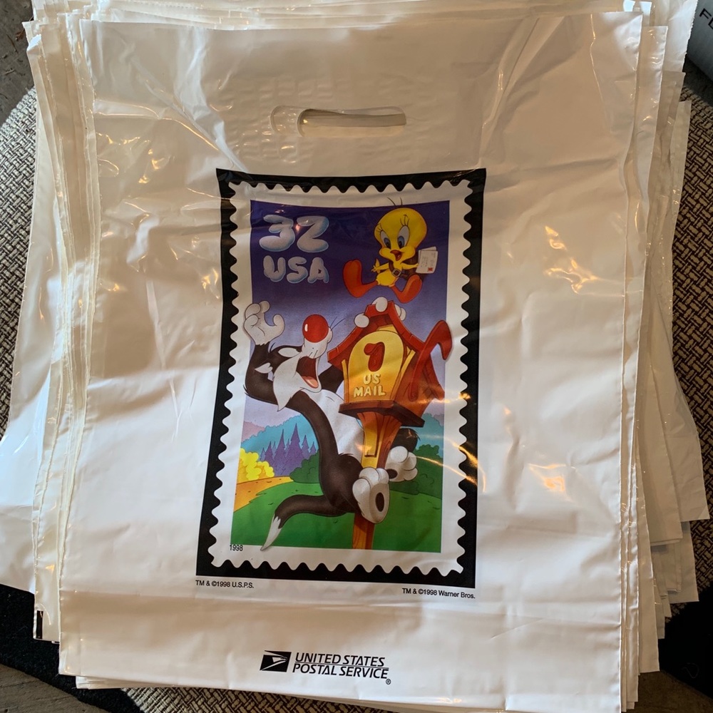 Vintage 1998 Looney Tunes USPS Plastic Bag